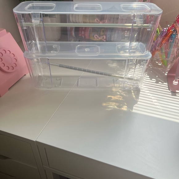 Amazon Transparent Ribbon Storage Boxes with Lid - Picture 3 of 5